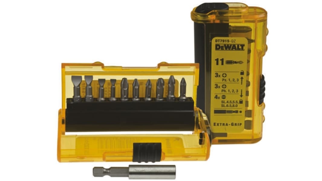 DeWALT Schlitz, PHILLIPS®, POZIDRIV Schraubendreher-Bitsatz, CrMoV-Stahl PH2, PH3, PZ1, PZ2, PZ3, SL4,5, SL5.5, SL6.5,