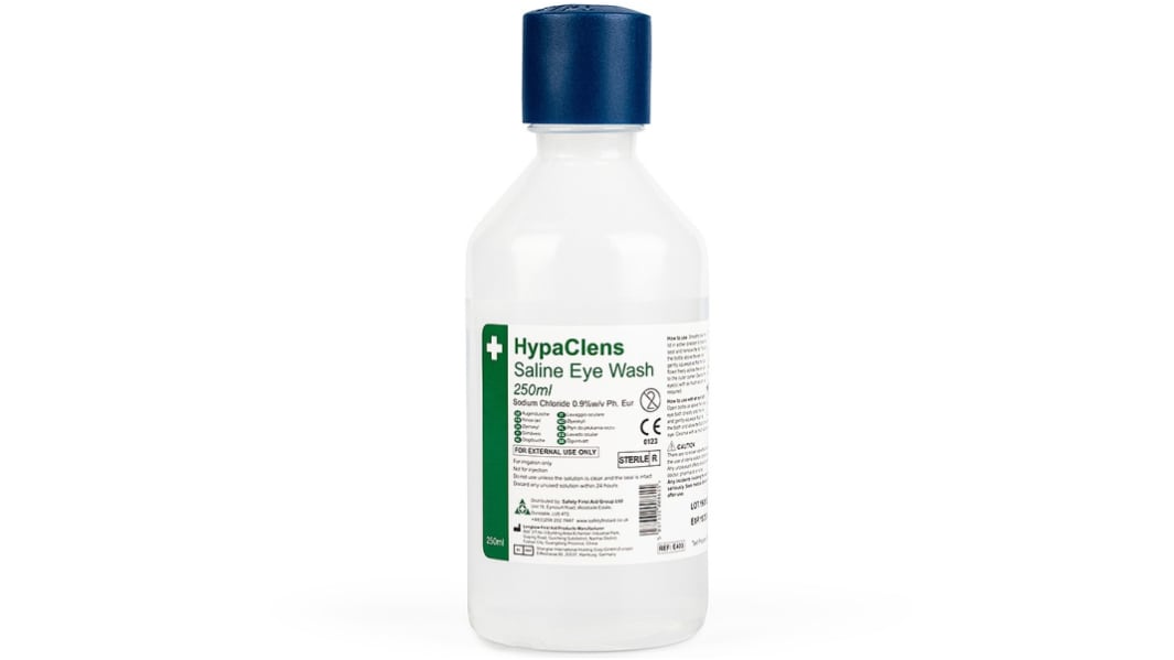 RS PRO Portable Eye Wash Bottle, 250 ml