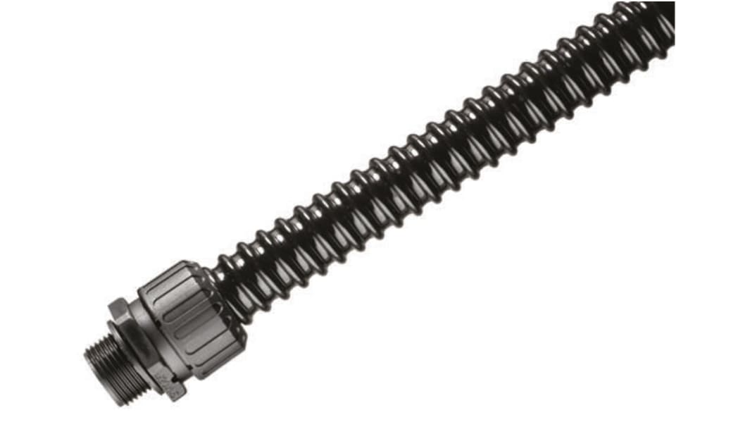 Adaptaflex Extra Flexible Conduit, 16mm Nominal Diameter, PVC, Black