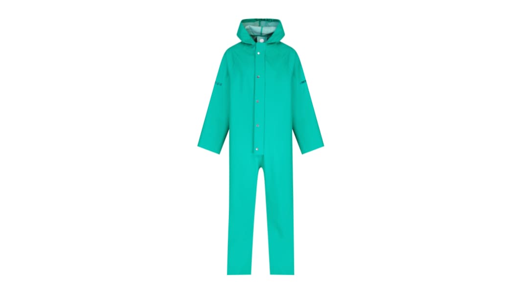 Skytec Unisex Wiederverwendbar  Overall Art , Größe M, EPVC Grün, Chemikalienbeständig, mit Thermofutter