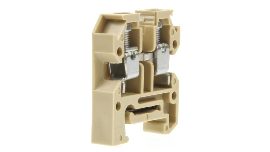 Weidmuller 0294360000 AKZ Series Brown, 4mm², Single-Level, Screw Termination