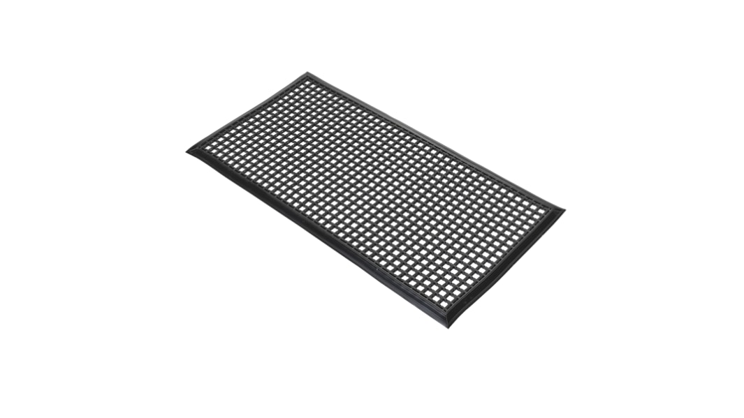 Coba Europe Entramat, Entrance Mat, Cross Ribbed, Indoor, Outdoor Use, Black, 0.6m 1.2m 12mm