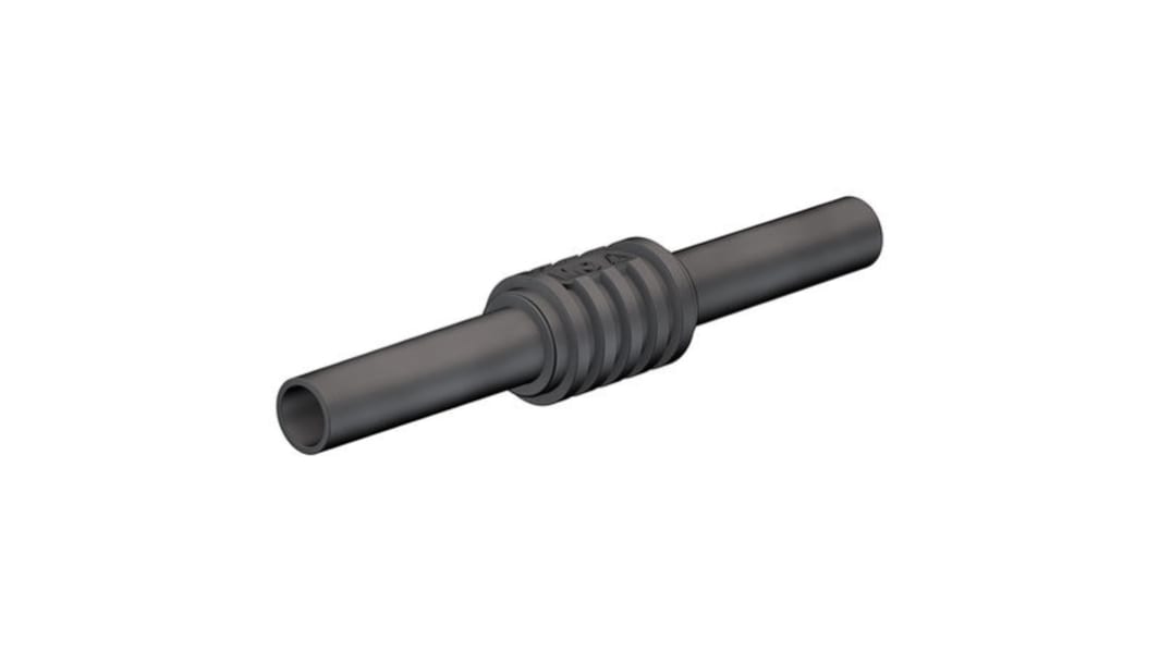 Raccord banane Femelle Staubli, Ø 4mm, Noir, avec contacts Laiton