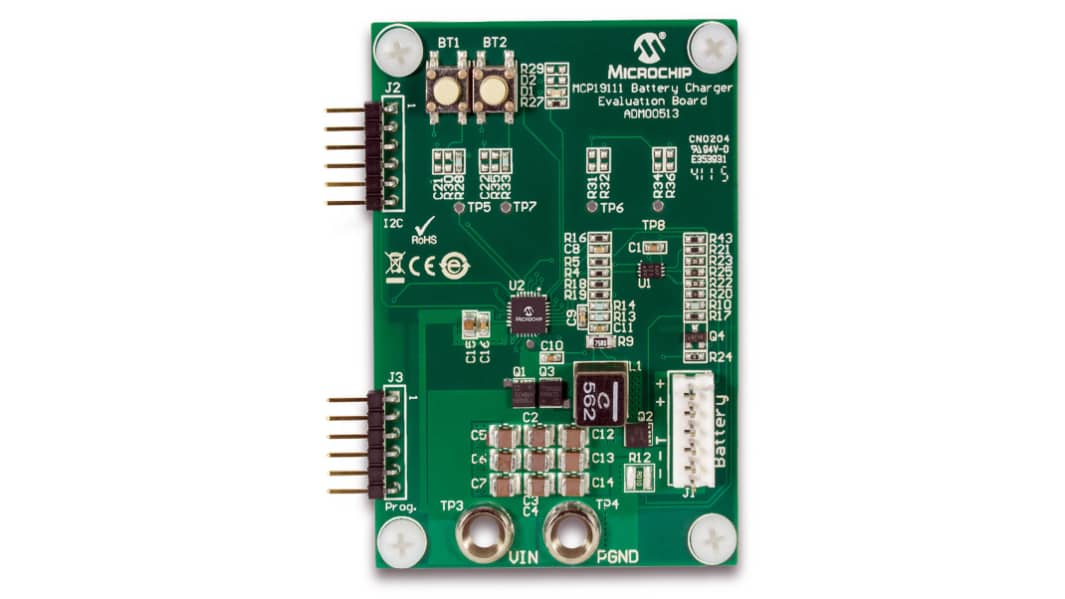 マイクロチップ,  評価ボード, 開発ボード, バッテリ充電器, ADM00513