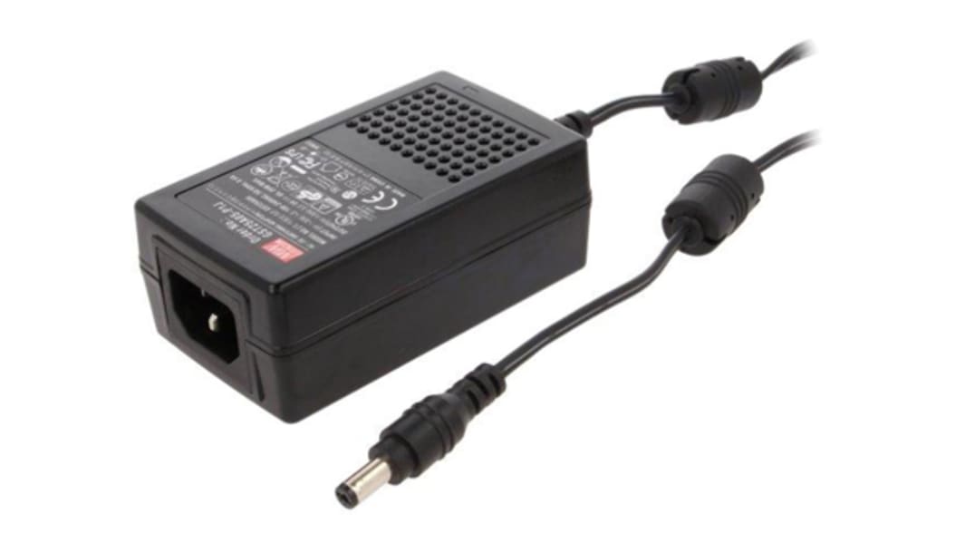 MEAN WELL 25W Power Brick AC/DC Adapter 24V dc Output, 0 → 1.04A Output