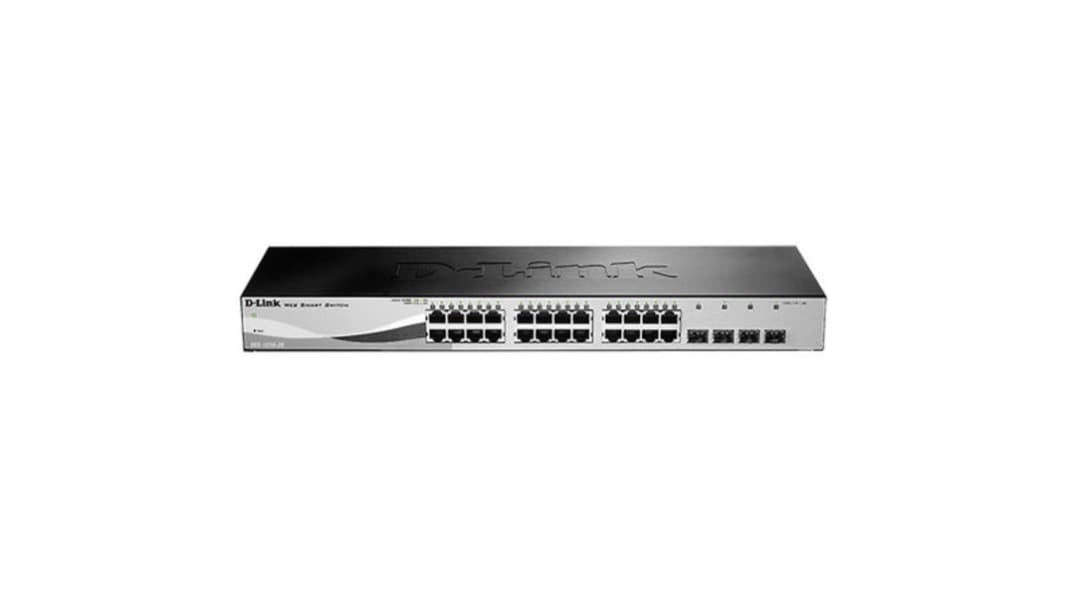 D-Link 28-Port Gigabit Smart Managed Switch Ethernet-Switch Rackmontage 28-Port Smart 10/100/1000Mbit/s 440 x 140 x 44mm