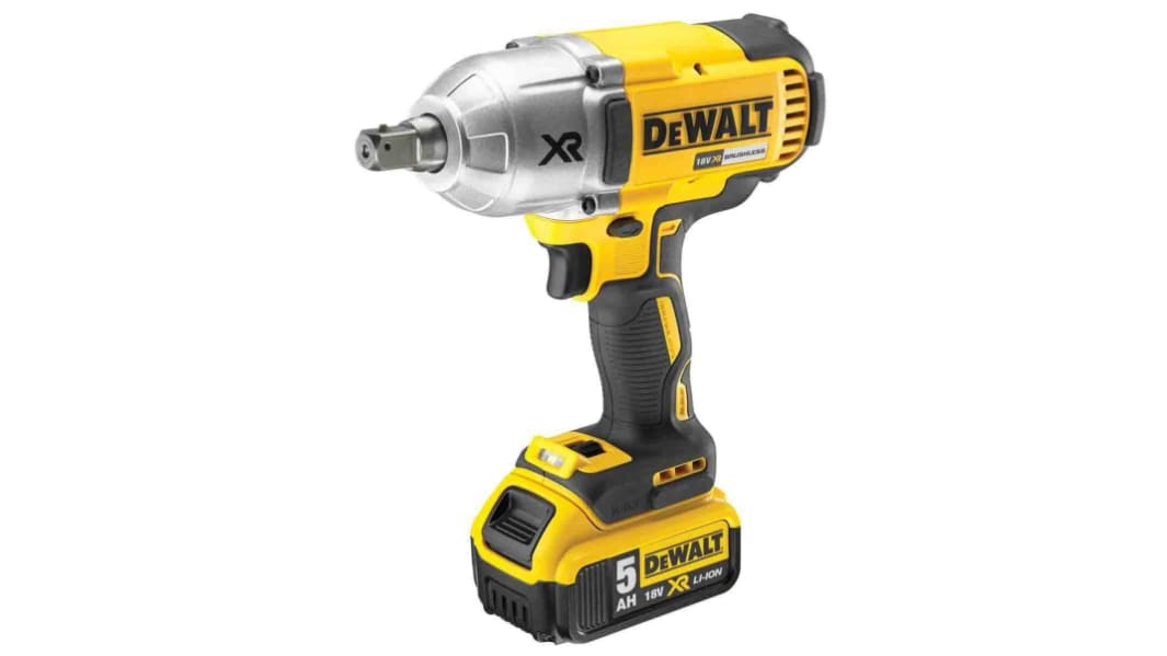 DeWALT 1/2 in 18V, 5Ah Impact Wrench Type G - British 3-Pin
