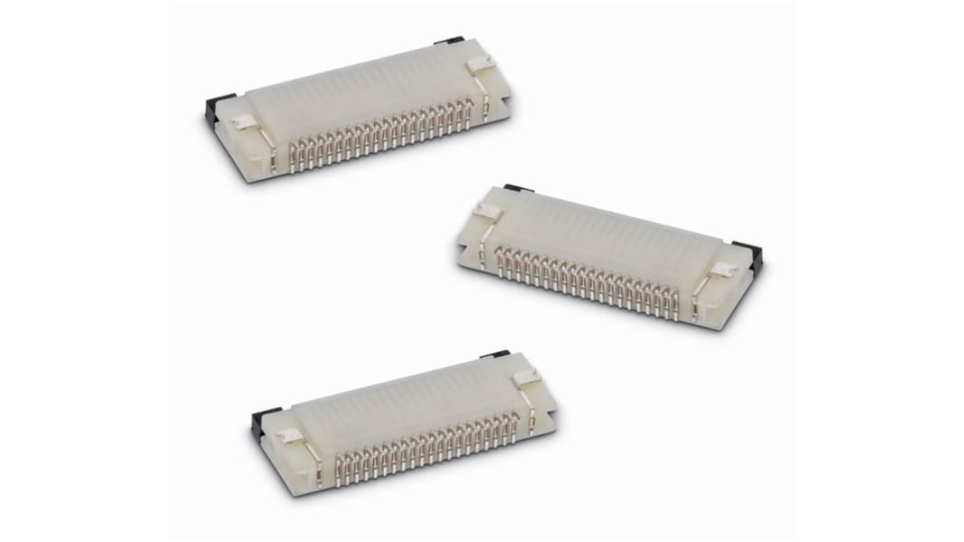 Wurth Elektronik WR-FPC, SMD FPC-Steckverbinder, Buchse, 26-polig / 1-reihig, Raster 0.5mm Lötanschluss