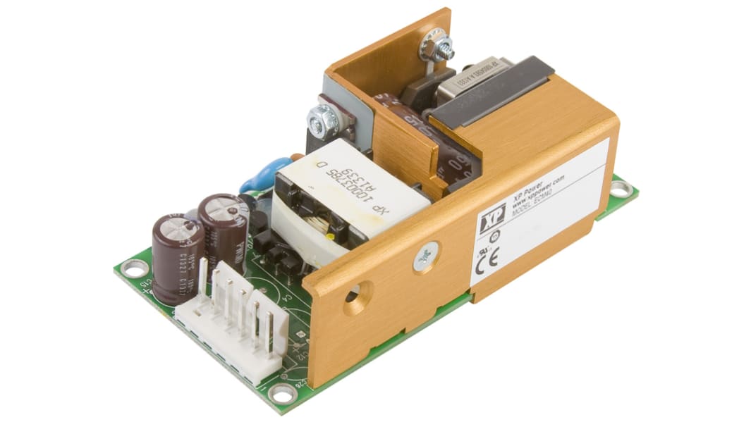 XP Power Switching Power Supply, ECM40UT33, 5 V dc, ±15 V dc, 1.5 A, 6 A, 500 mA, 40W, Triple Output, 120 → 370