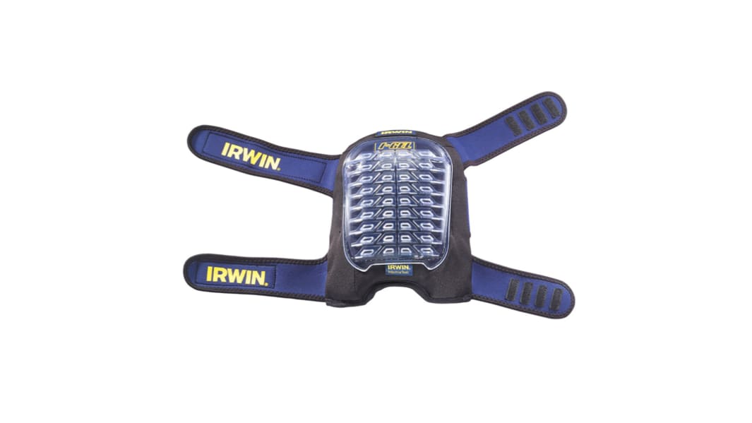Irwin Knieschoner mit Verstellriemen, Gel Schwarz/Blau, Einheitsgröße