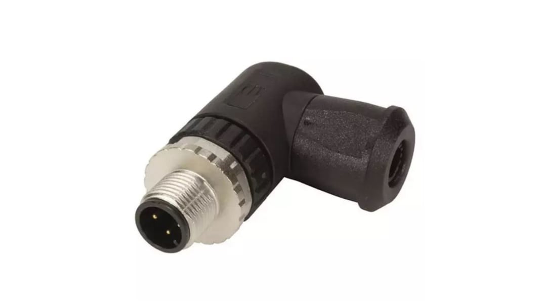 HARTING M12 Cirkulær konnektor, Retvinklet 5-Polet Fatning, Kabelmontering med Han Kontakter, IP67
