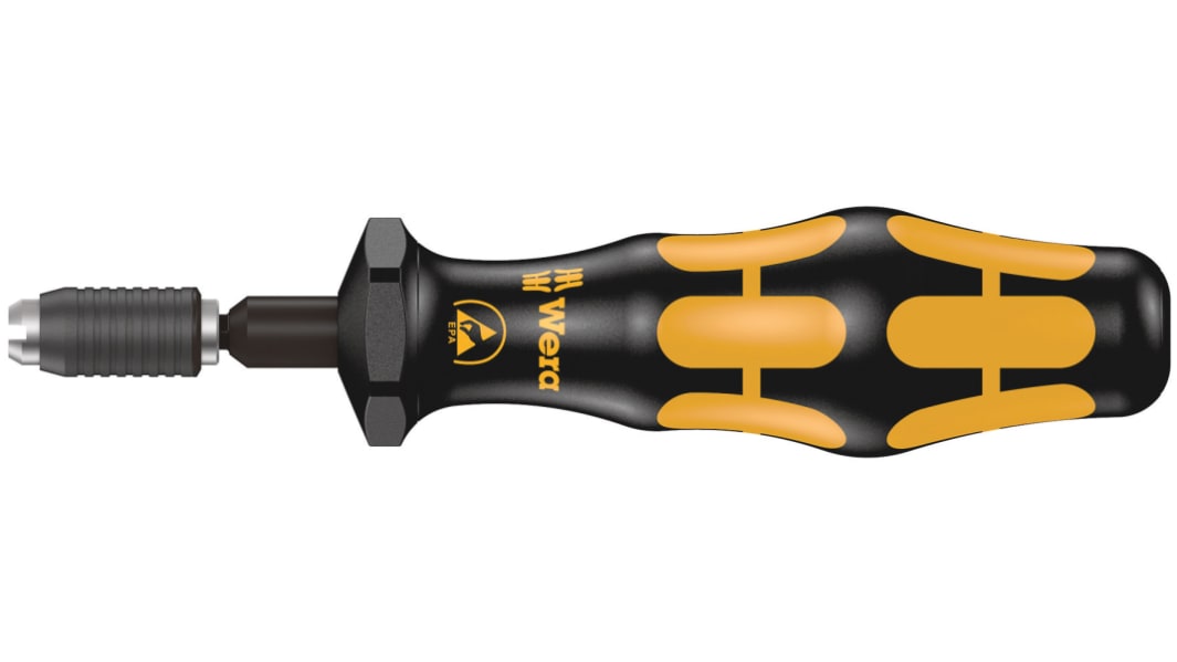 Wera Adjustable Halfmoon, HIOS Torque Screwdriver, 0.3 → 1Nm, 4.0 mm Drive, ESD Safe, ±6 % Accuracy