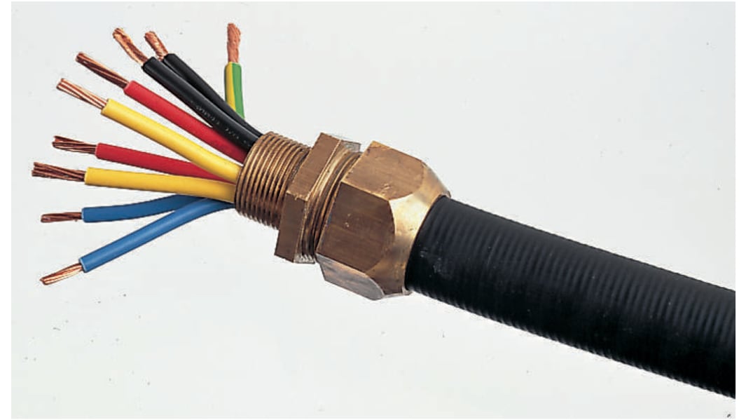 Kopex Pliable Conduit, 32mm Nominal Diameter, Steel, Black