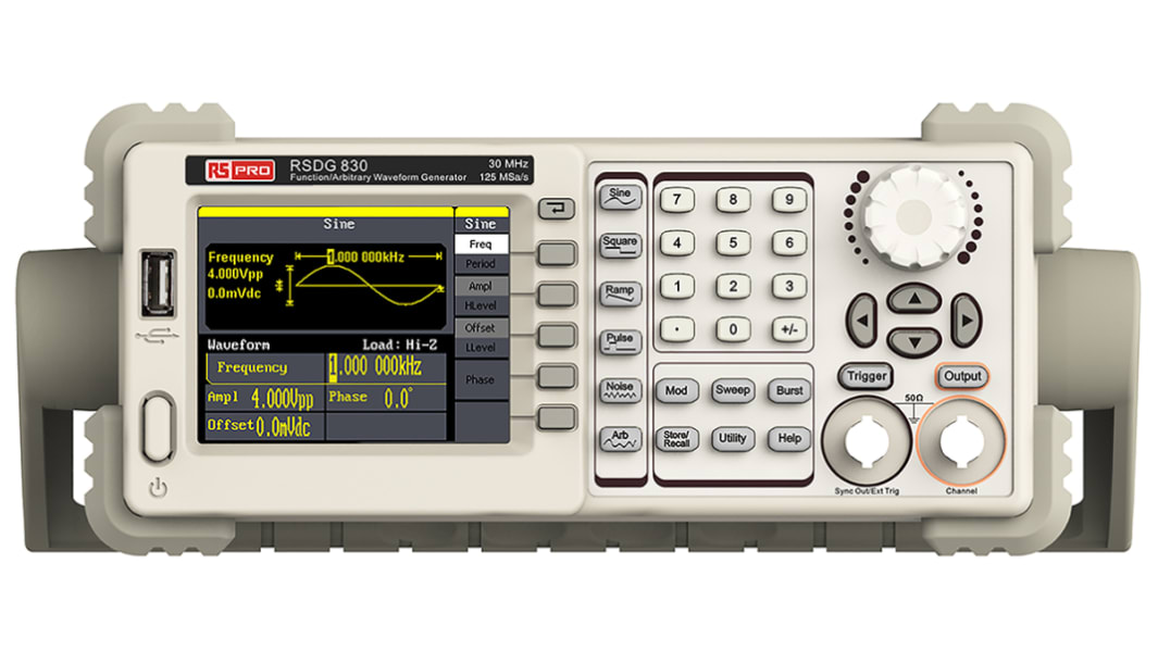 RS PRO Arbitrary Waveform Generator, 30MHz Max, 0 MHz Min - With RS Calibration