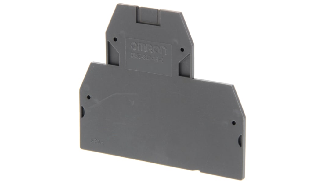 XW5E End Cover for use with XW5G-S4.0-1.1-2 Grounding Terminal Block, XW5T-S4.0-1.1-2 Feed Through Terminal Block,
