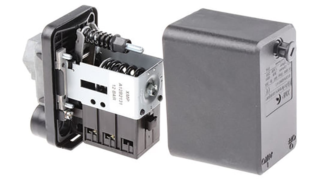 Telemecanique Sensors Pressure Switch, 1.3bar Min, 12bar Max, 2 NC Output, Differential Reading