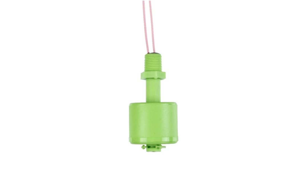 Sensata Cynergy3 RSF50 Series Vertical Polyvinylidene Fluoride Float Switch, Float, 1m Cable, NO/NC, 240V ac Max, 120V