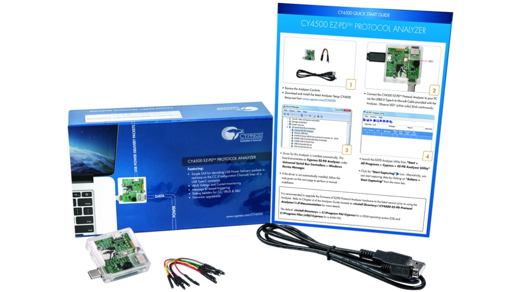 Infineon デバッガ, プログラマ / インサーキットエミュレータ 評価キット プログラマ, CY4500