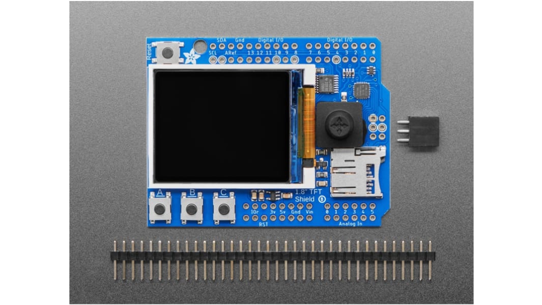 ADAFRUIT INDUSTRIES Arduino互換ディスプレイ, 1.8インチ, カラーLCDディスプレイ, 802