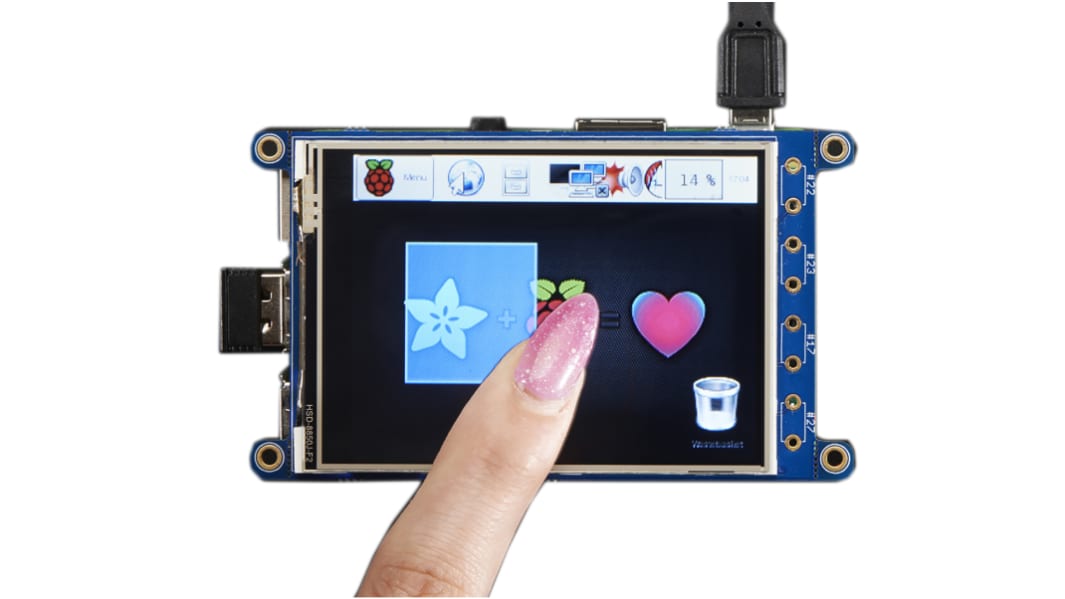 Display per Raspberry Pi PiTFT Plus da 3.2poll. ADAFRUIT INDUSTRIES, con Touchscreen resistivo