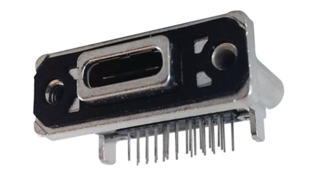 Connecteur USB 3.1 C Femelle Amphenol Communications Solutions ports, Montage sur CI, Angle droit, série MUSBR