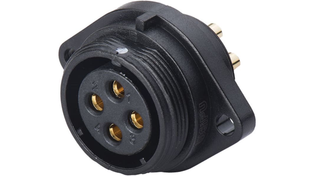 RS PRO Circular Connector, 2 Contacts, Flange Mount, Socket, Female, IP68