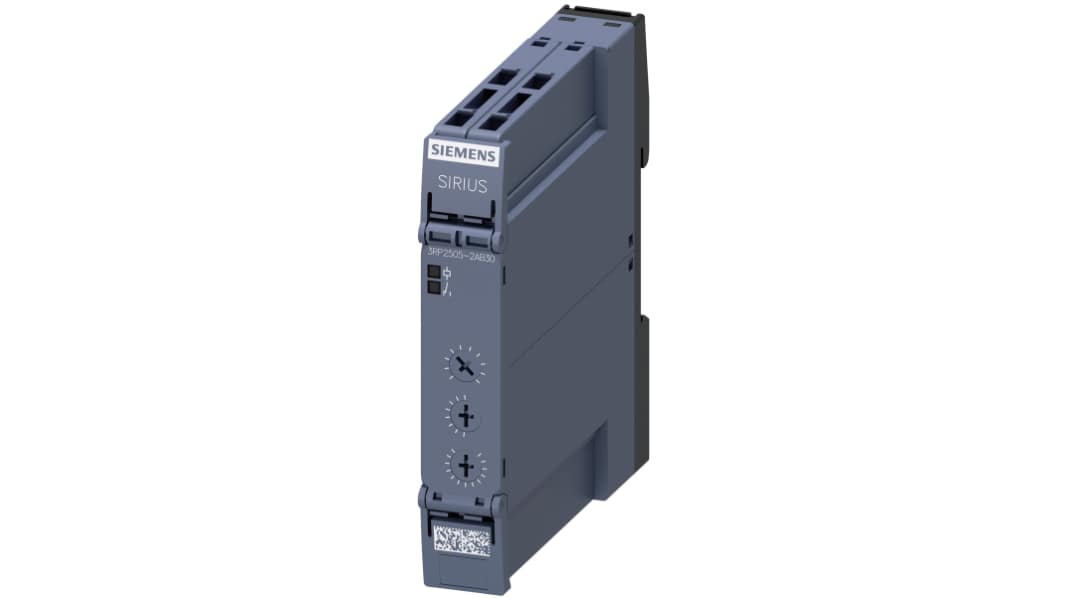 Siemens タイマーリレー, 24V ac/dc, DINレール, マルチ動作, 3RP2505-2AB30
