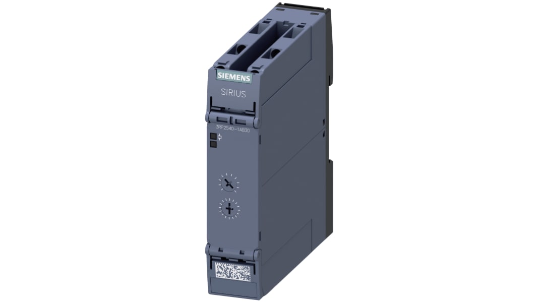 Siemens タイマーリレー, 24V ac/dc, DINレール, オフディレー, 3RP2540-1AB30