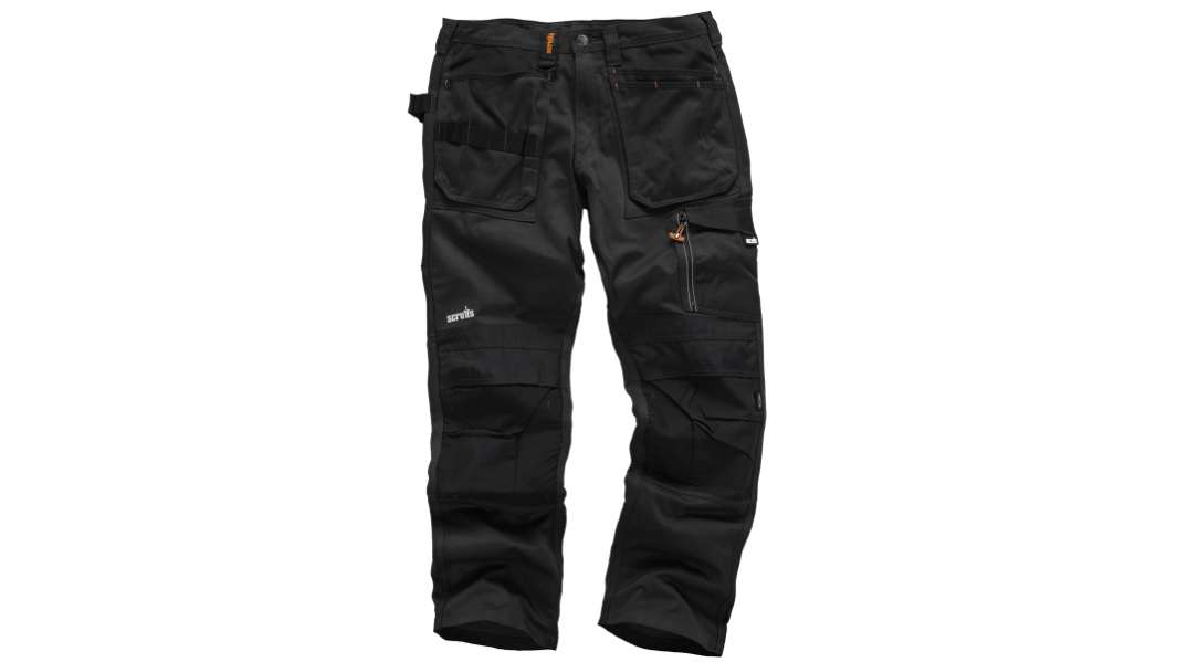 Scruffs 3D Trade Herren Arbeitshose, Baumwolle, Polyester Grau / 36Zoll x 34Zoll