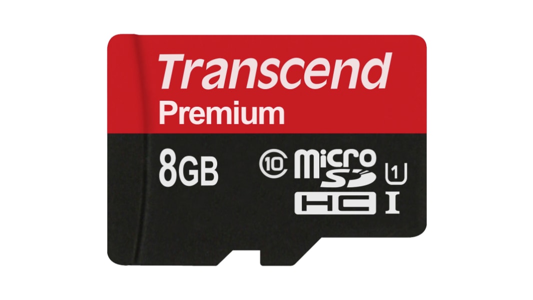 Transcend 8 GB MicroSDHC Micro SD Card, Class 10, UHS-1 U1