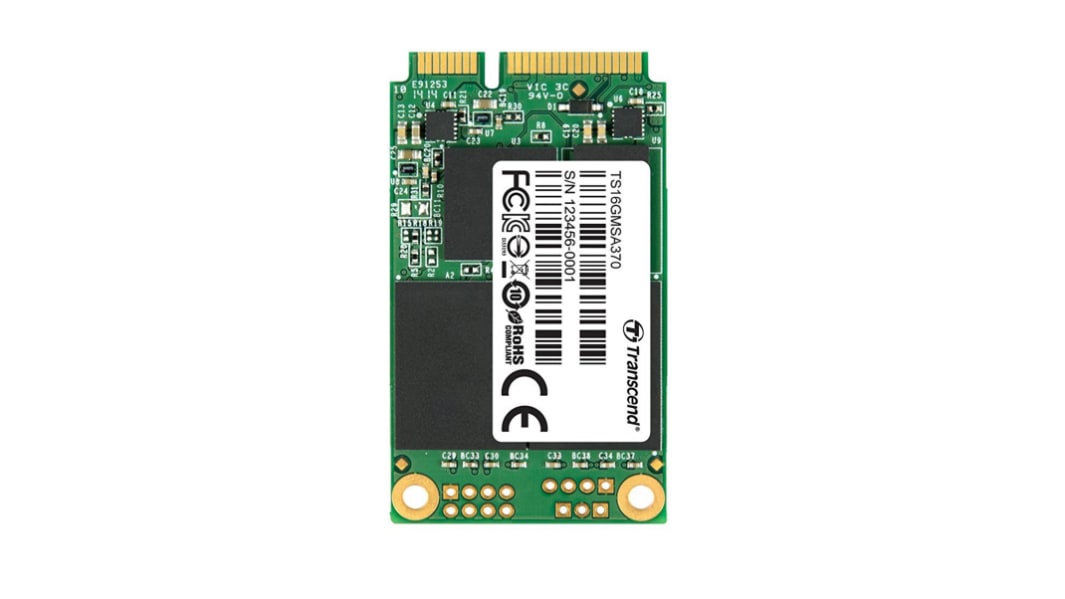 Disco duro SDD interno mSATA Transcend de 16 GB, SATA III, MLC, para aplicaciones industriales