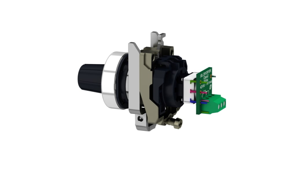 Schneider Electric XB4 100kΩ Rotary Potentiometer 1-Gang Panel Mount, XB4BD912R100K