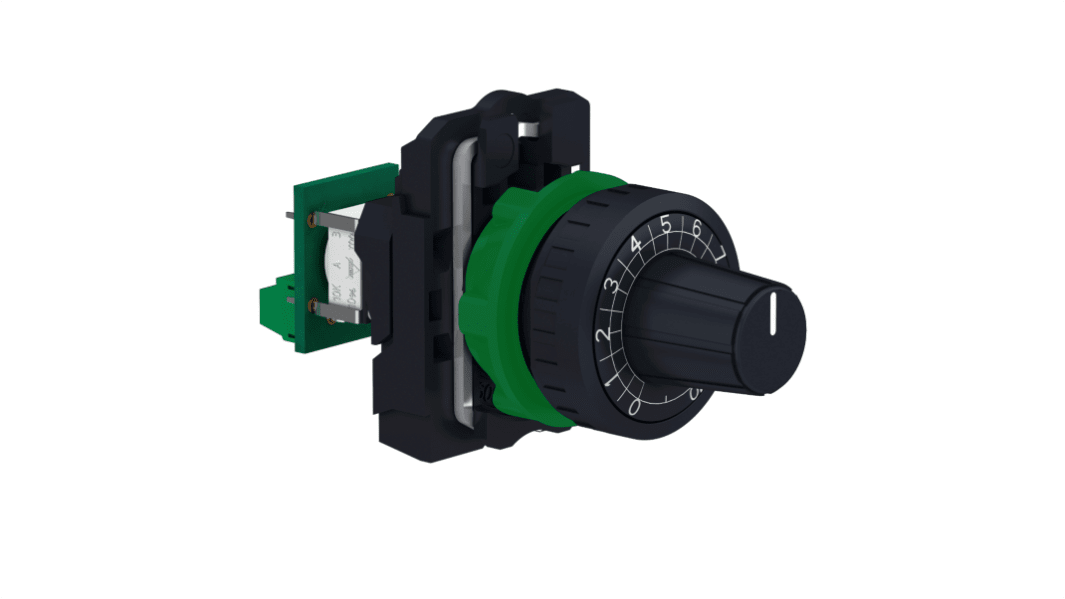 Schneider Electric XB5, Tafelmontage  Dreh Potentiometer 4.7kΩ ±10% / 1W , Schaft-Ø 6 mm