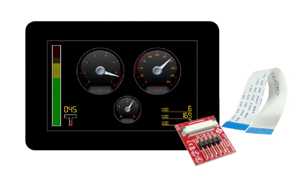 4D Systems gen4-uLCD-50DCT-CLB TFT LCD Colour Display / Touch Screen, 5in, 800 x 480pixels