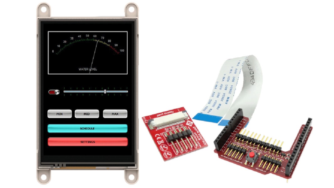Display da 3.5poll. 4D Systems, gen4, Touchscreen resistivo