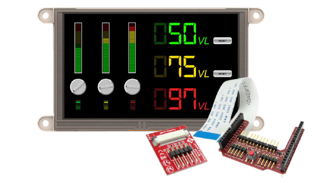 Display da 5poll. 4D Systems, gen4, Touchscreen resistivo