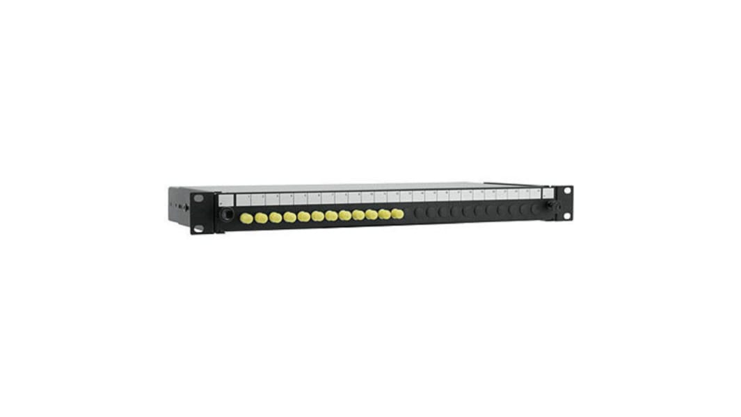 Patch panel per fibra ottica, RS PRO, 24 porte, ST, Single Mode, 1U, Scorrevole