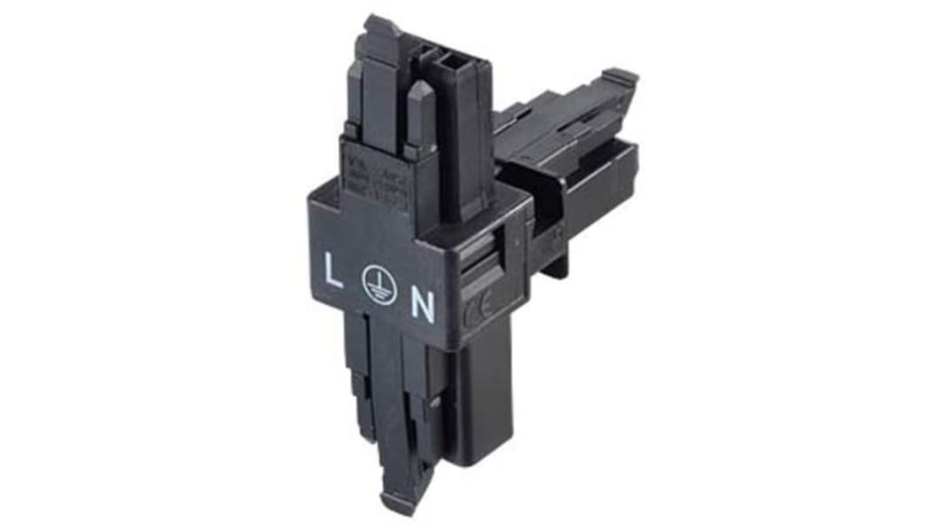 WAGO 890 Series WINSTA MINI BT Distribution Connector, 3-Pole, Female, Male, 3-Way, Cable Mount, 16A