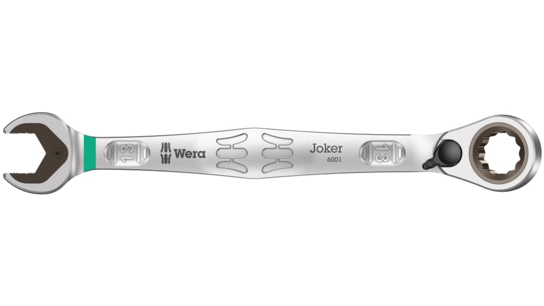Wera Joker Series Combination Ratchet Spanner, 13mm, Metric, Double Ended, 179 mm Overall