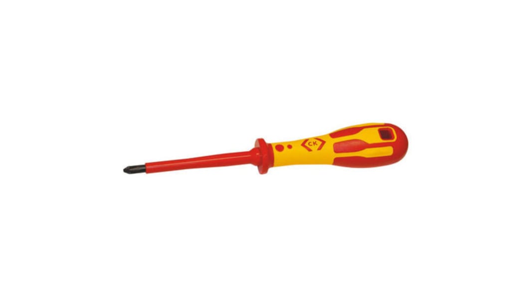 CK Phillips Insulated Screwdriver, PH1 Tip, 80 mm Blade, VDE/1000V, 187 mm Overall