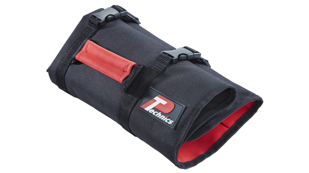 Estuche enrollable para herramientas Technics PT158 Negro 590mm x 525mm