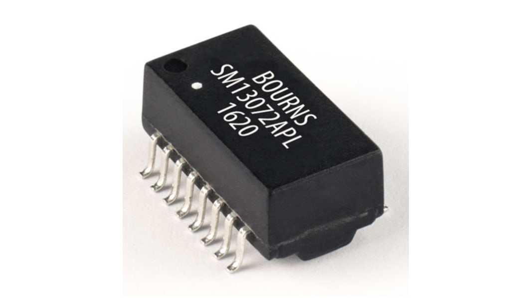 Trasformatore Lan Ethernet Bourns, perdita inserzione -1.1dB, 1 porte, SMD