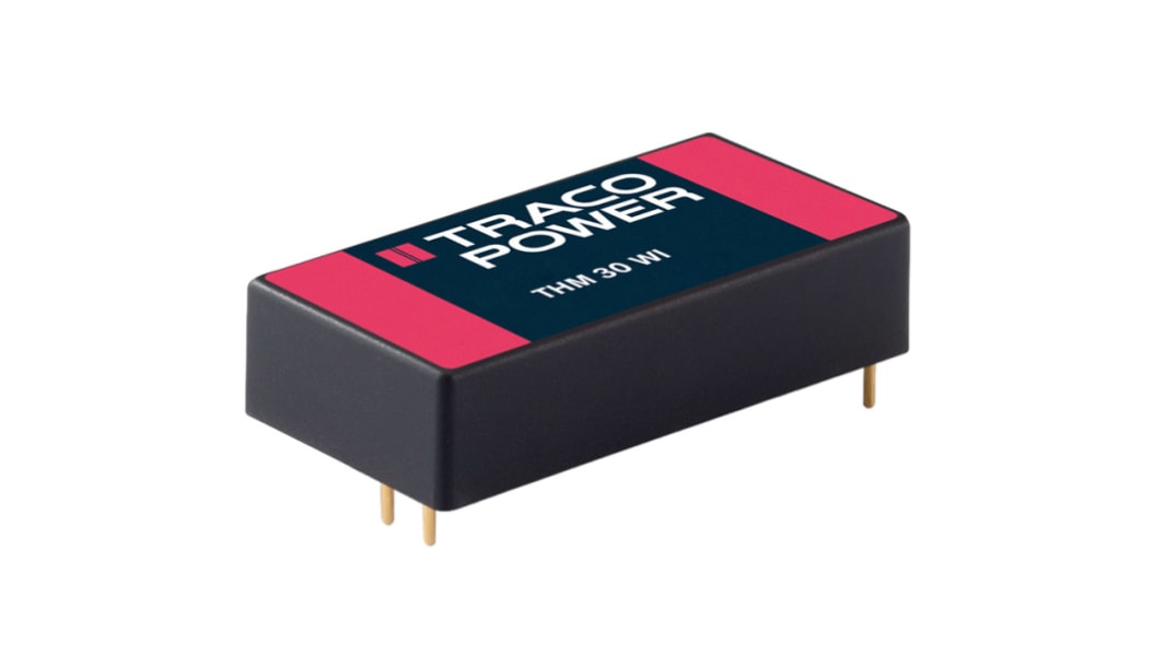 TRACOPOWER THM 30 WI DC/DC-Wandler 30W 24 V dc IN, 24V dc OUT / 1.25A PCB-Montage 5kV ac isoliert
