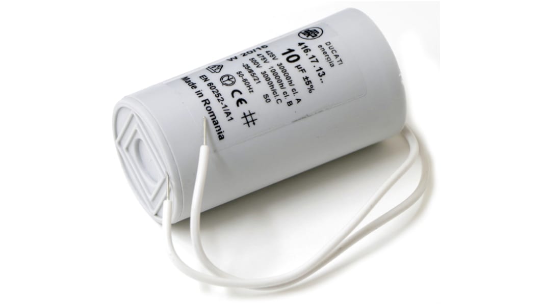 Condensateur à couche mince Ducati Energia 4.16.17 10μF 400 → 500V c.a. ±5%
