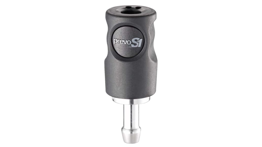 PREVOST Composite Body Safety Quick Connect Coupling, 6mm Hose Barb