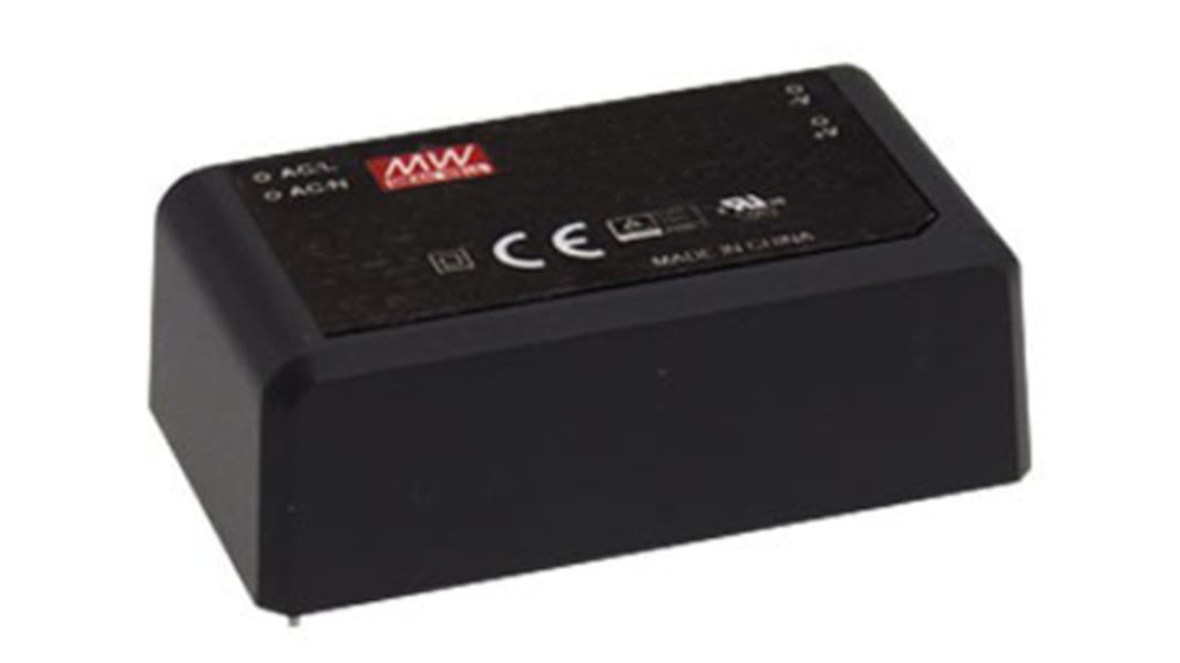 MEAN WELL Switching Power Supply, IRM-30-5, 5V dc, 6A, 30W, 1 Output, 85 → 264V ac Input Voltage