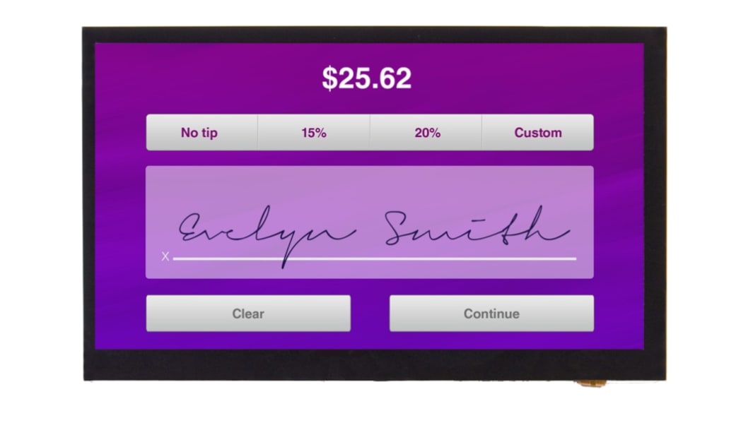 Display LCD a colori Displaytech, 7poll, interfaccia LVDS, 1024 x 600pixels, touchscreen