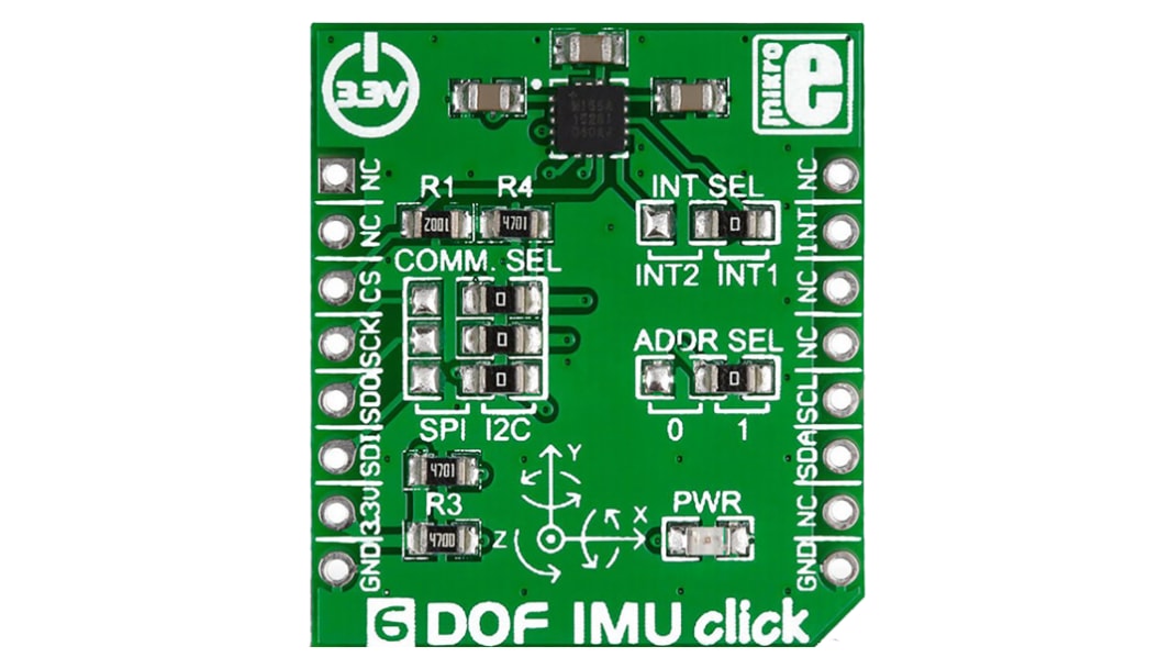 MikroElektronika MAX21105 6DOF IMU Click  Entwicklungskit, Trägheitssensor 6 DoF