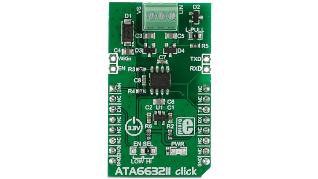 Strumento di sviluppo comunicazione e wireless MikroElektronika ATA663211 click