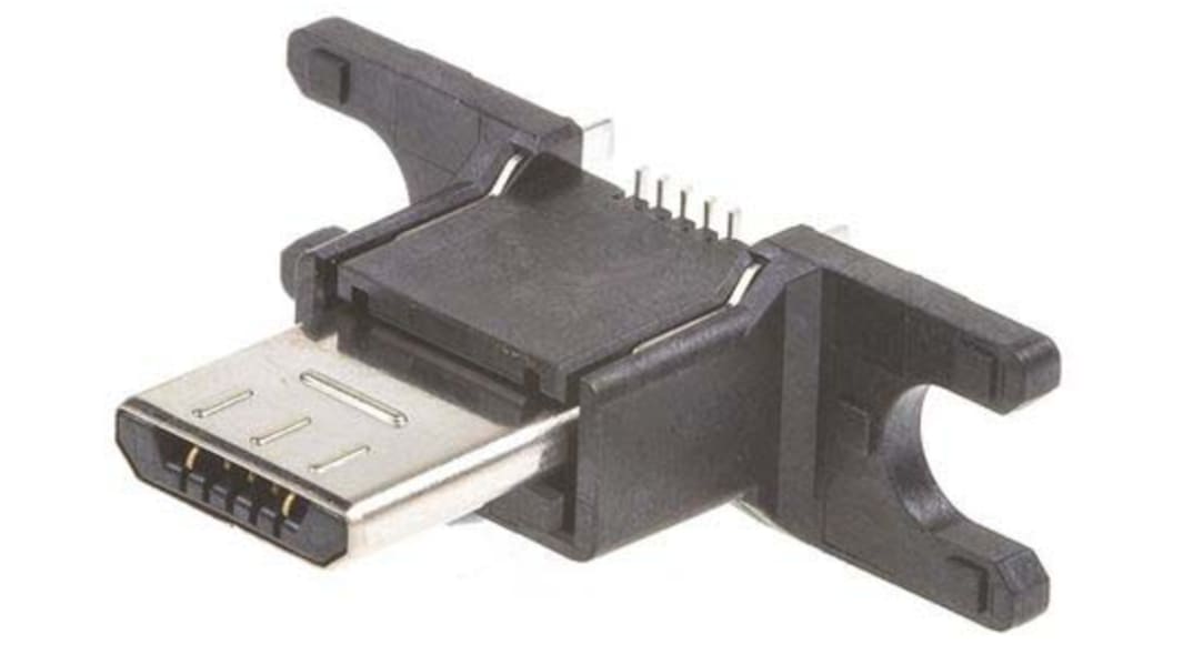 ヒロセ電機 Type-B, USB2.0 USBコネクタ, オス, 下部実装